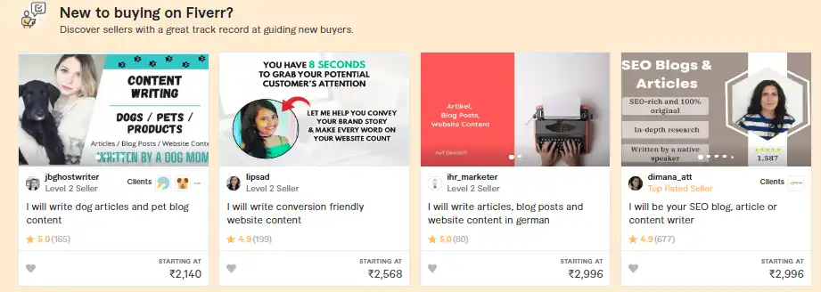 Content Writer Fees In Fiverr