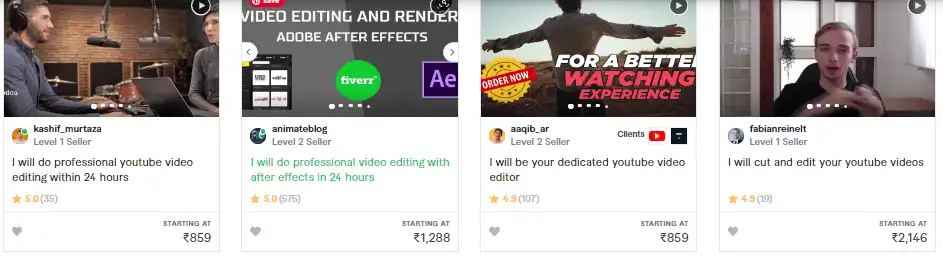 Video Editing Freelancer Jobs Charge