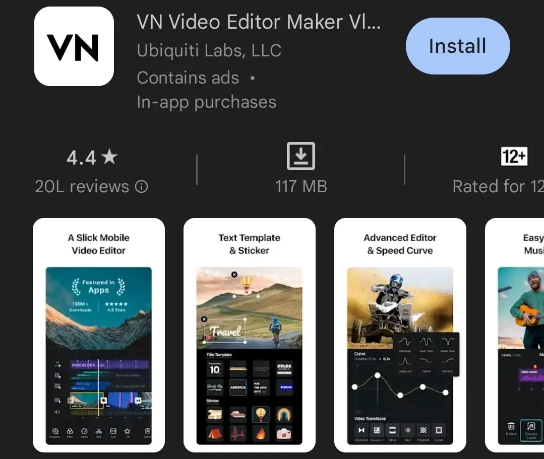 VN Video Editing App