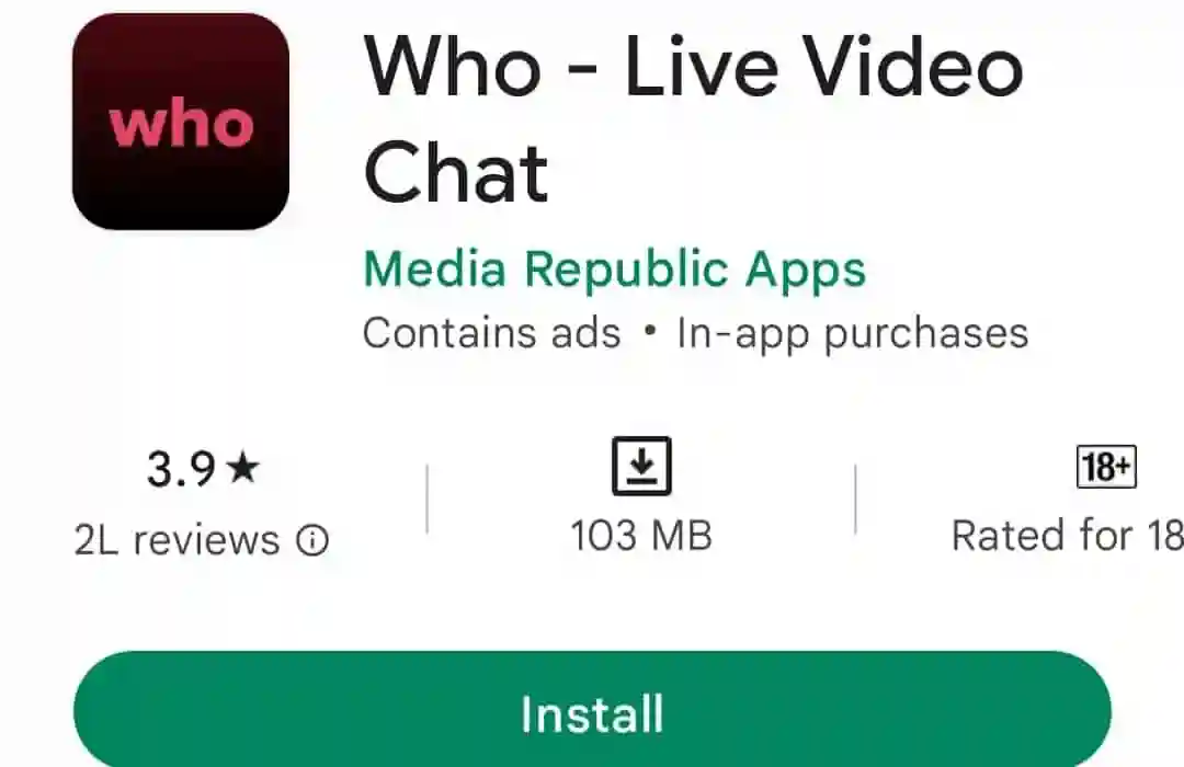 Who - Live Video Chat Ladki Se Video Calling Par Baat Karne Wala App